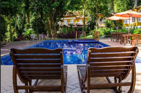Indoor pool, outdoor pool