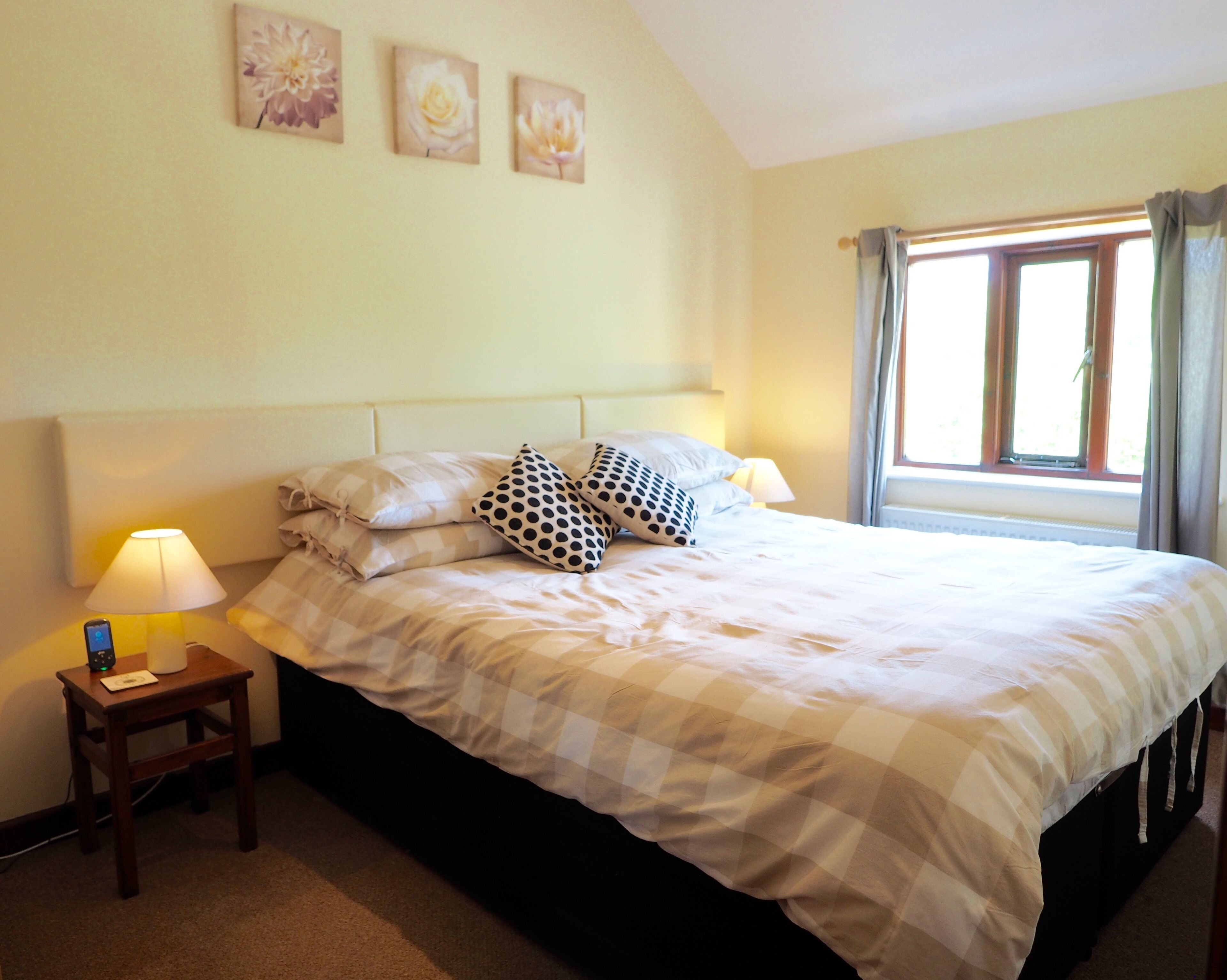 2 bedrooms, desk, iron/ironing board, travel cot