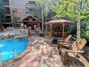 A heated pool