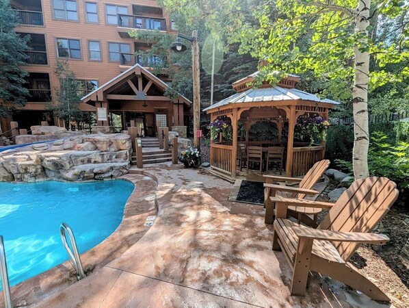 A heated pool