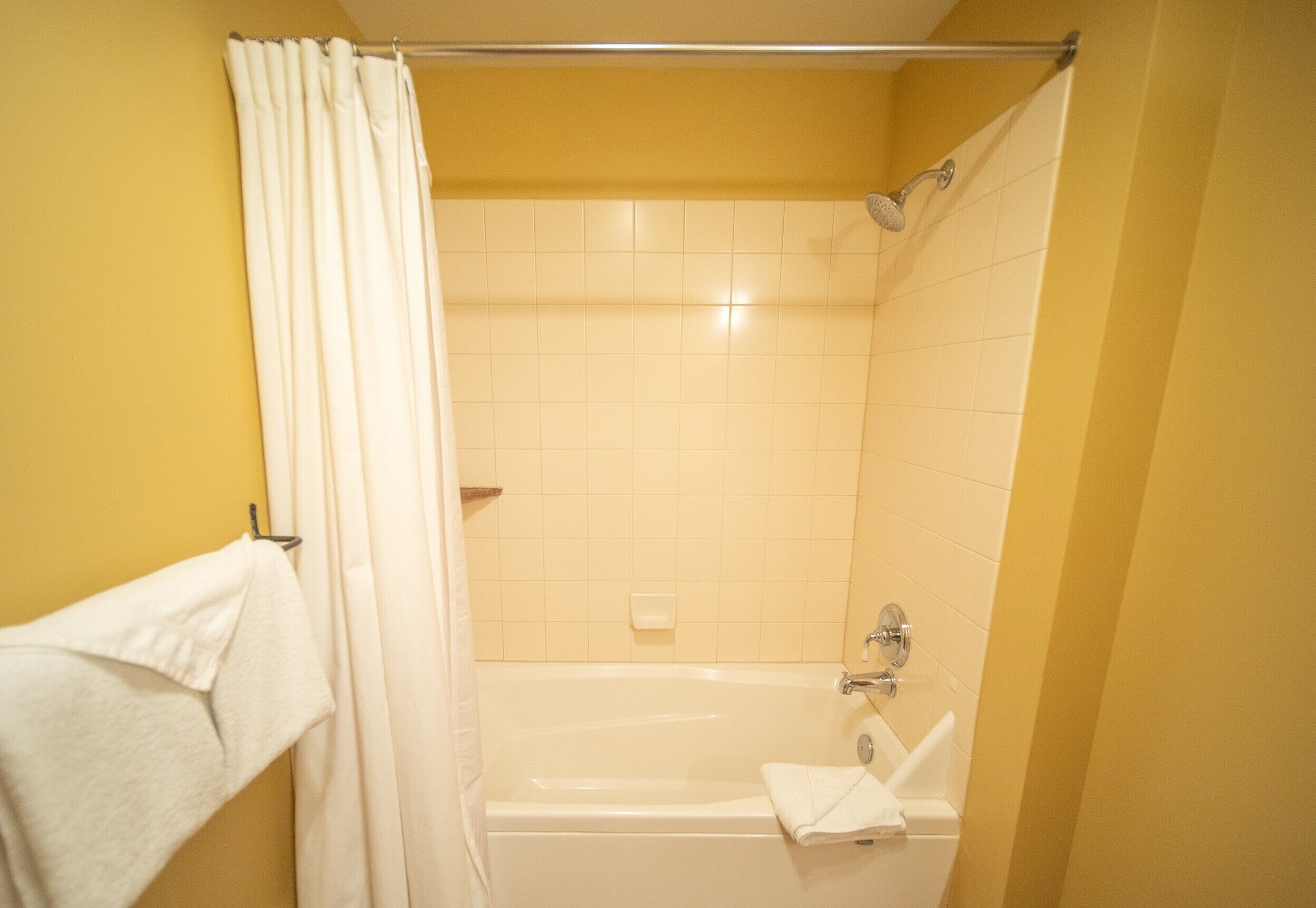 Un baño con bañera, ducha y retrete.