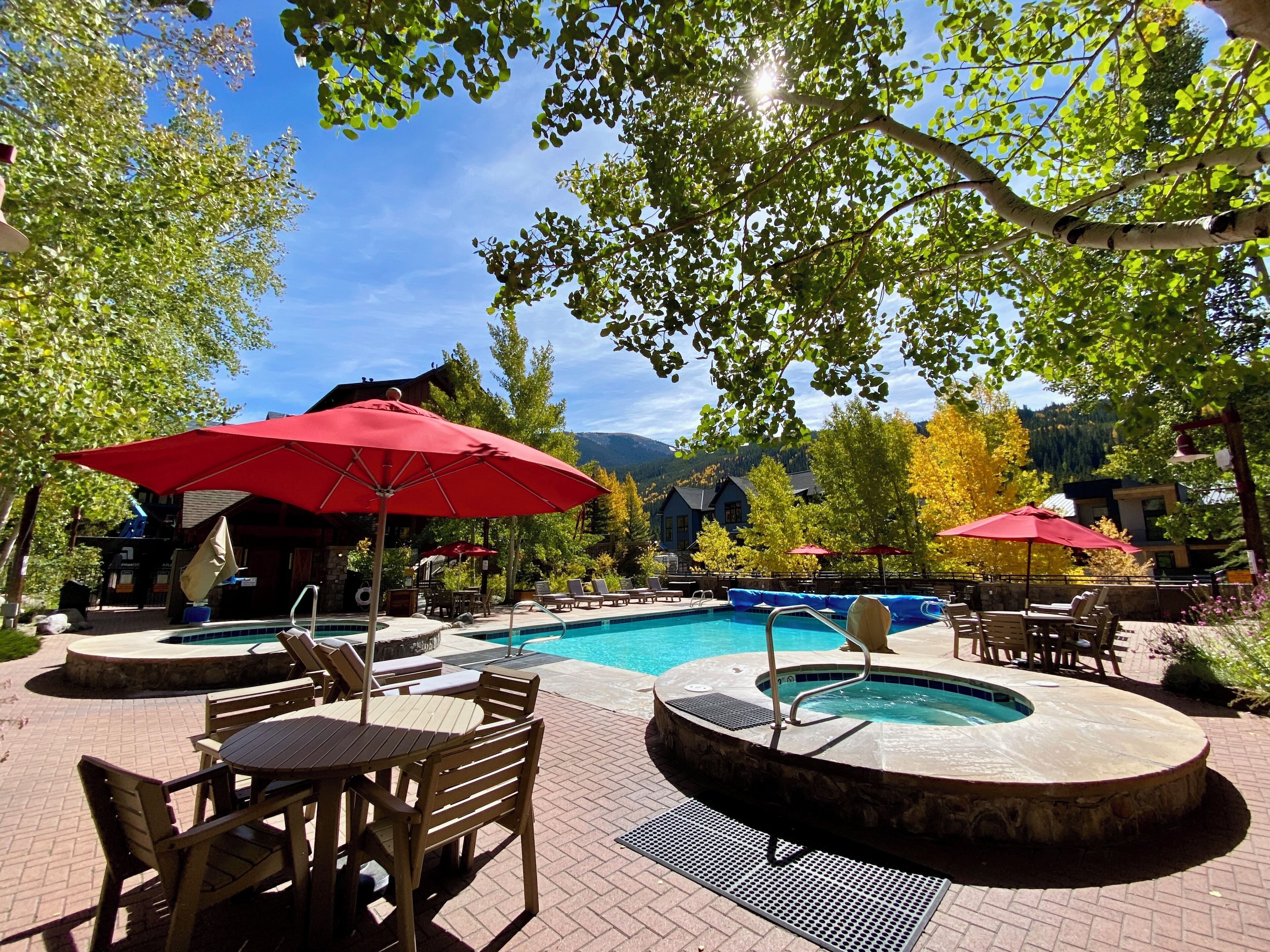A heated pool