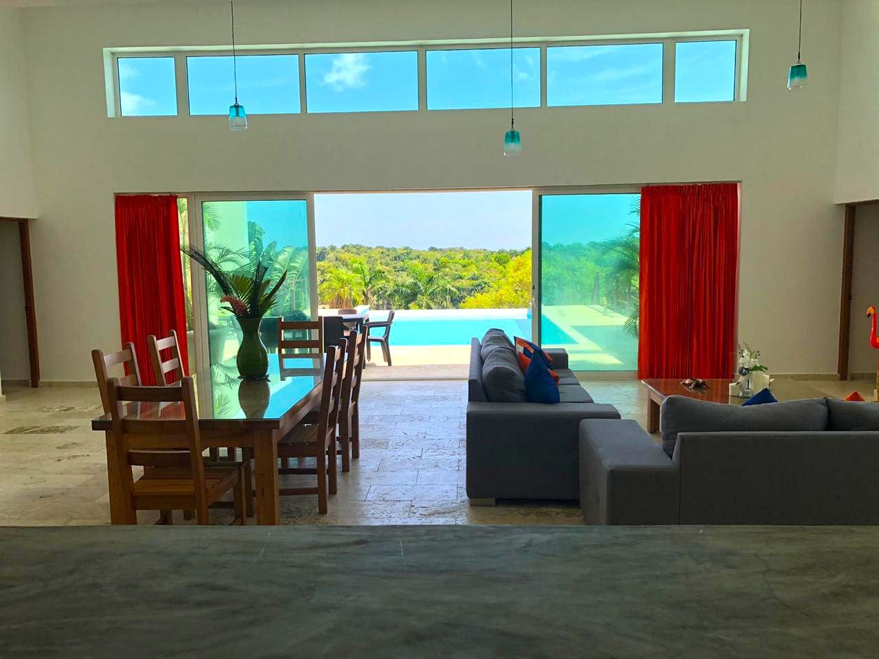 Deluxe Villa, Multiple Beds, Smoking, Ocean View | Living area | TV