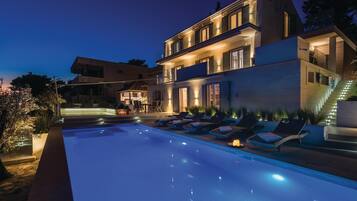A heated pool