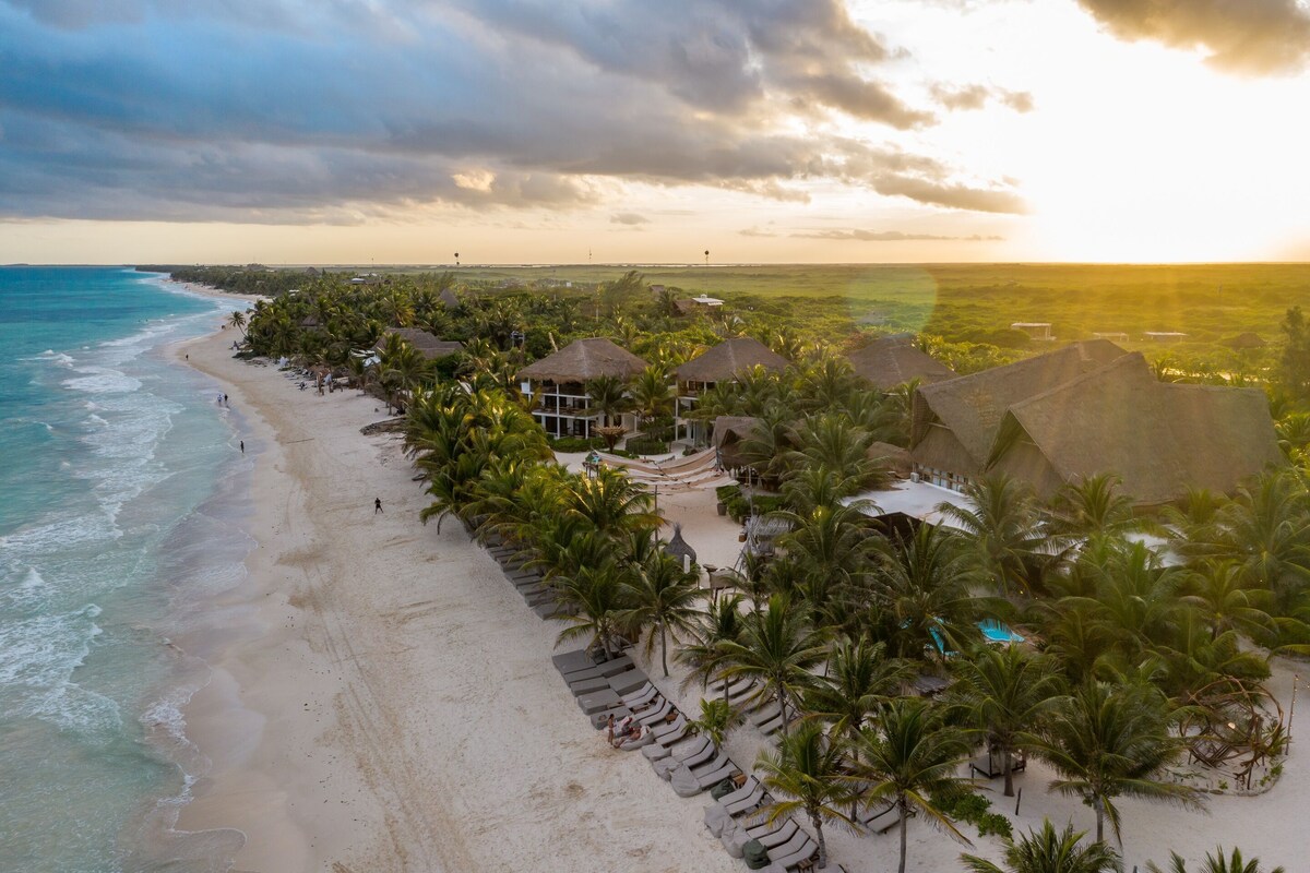 spacious dormitory accommodation in Selina Tulum