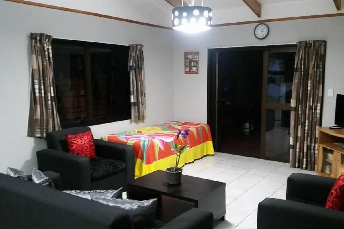 Superior Bungalow, Beach View | Living area | Flat-screen TV, DVD player