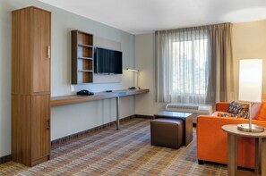 Skrivebord, arbejdsområde til bærbare computere, mørklægningsgardiner