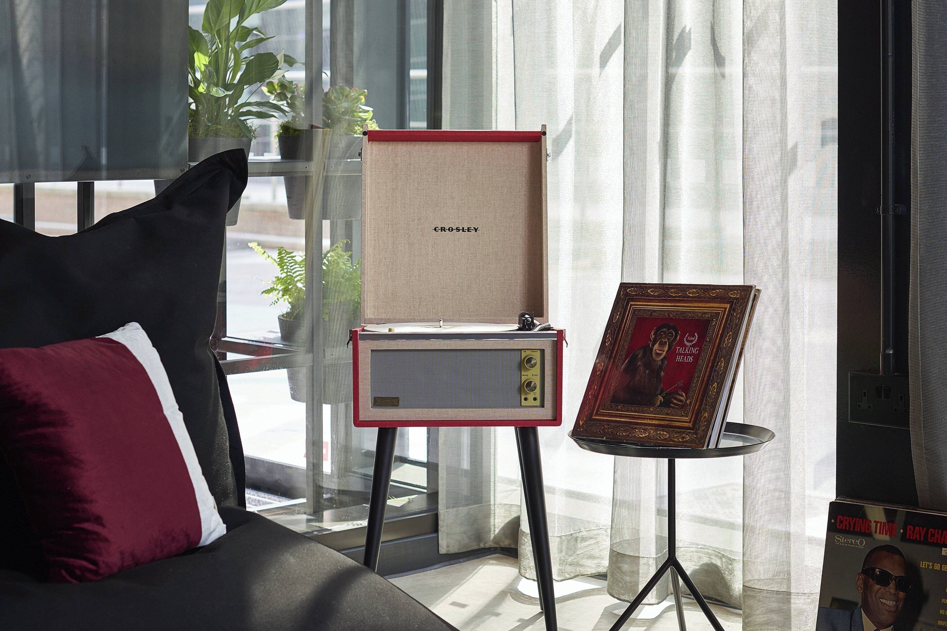 42-inch flat-screen tv with satellite channels, tv