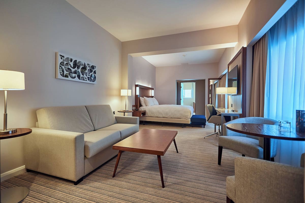 pillow-top beds, in-room safe, desk, laptop workspace