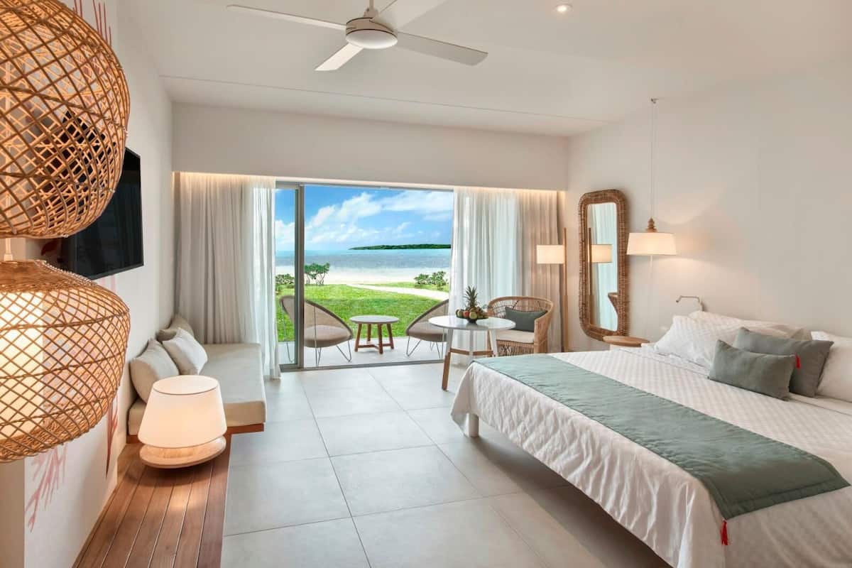 1 quarto, frigobar (abastecido com alguns itens grátis)