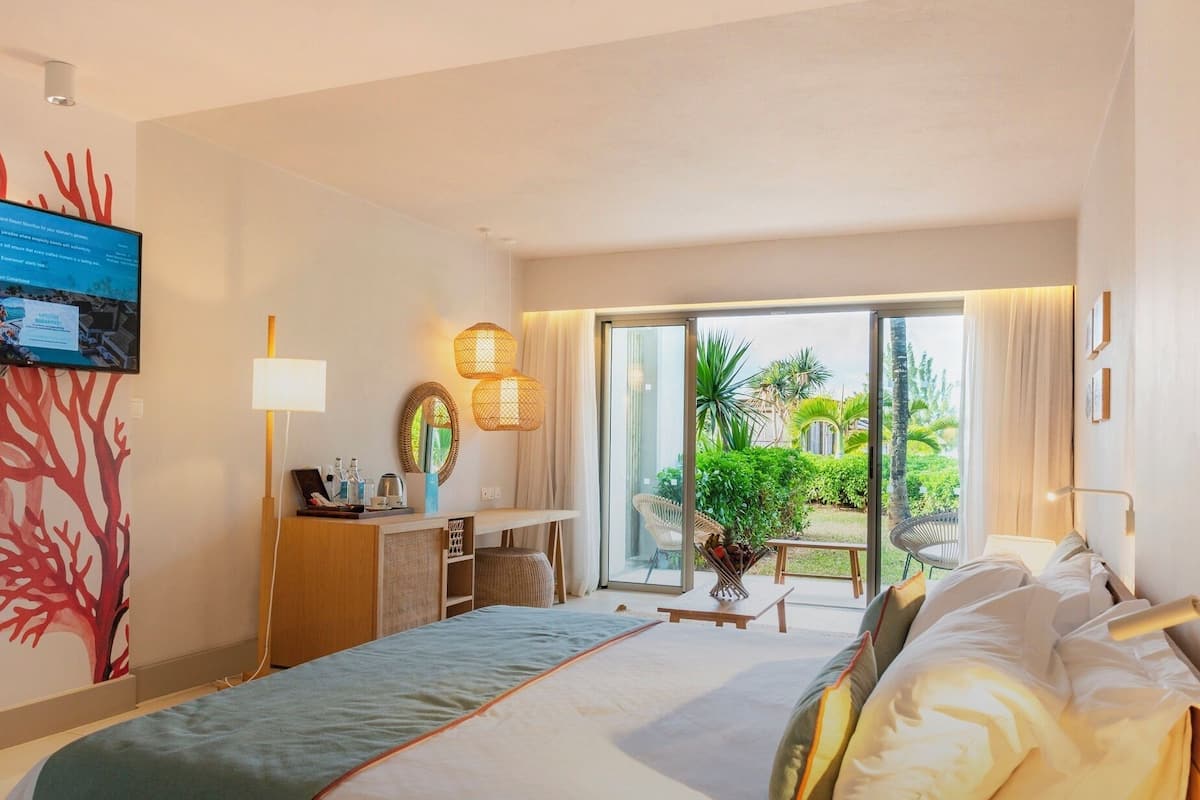 1 quarto, frigobar (abastecido com alguns itens grátis)