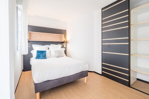 Departamento, 1 habitación (Double) | Ropa de cama de alta calidad y insonorización 
