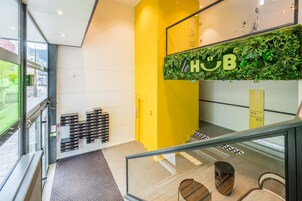 Majoituspaikan sisäänkäynti