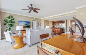 Smart TV, DVD player, stereo, offices