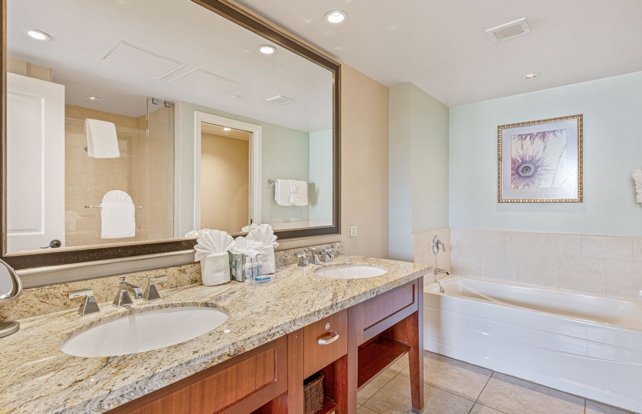 Bathtub, hair dryer, towels