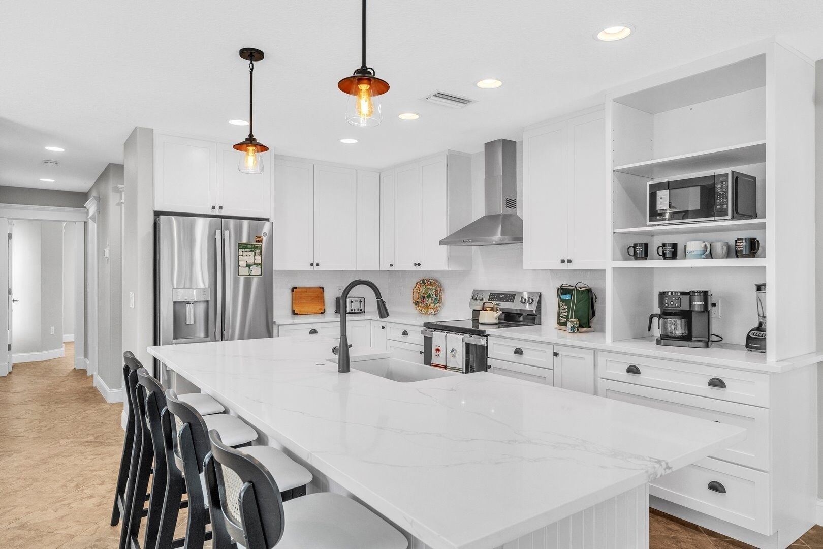 Villa, 3 Bedrooms | Private kitchen | Fridge, coffee/tea maker, toaster, cookware/dishes/utensils