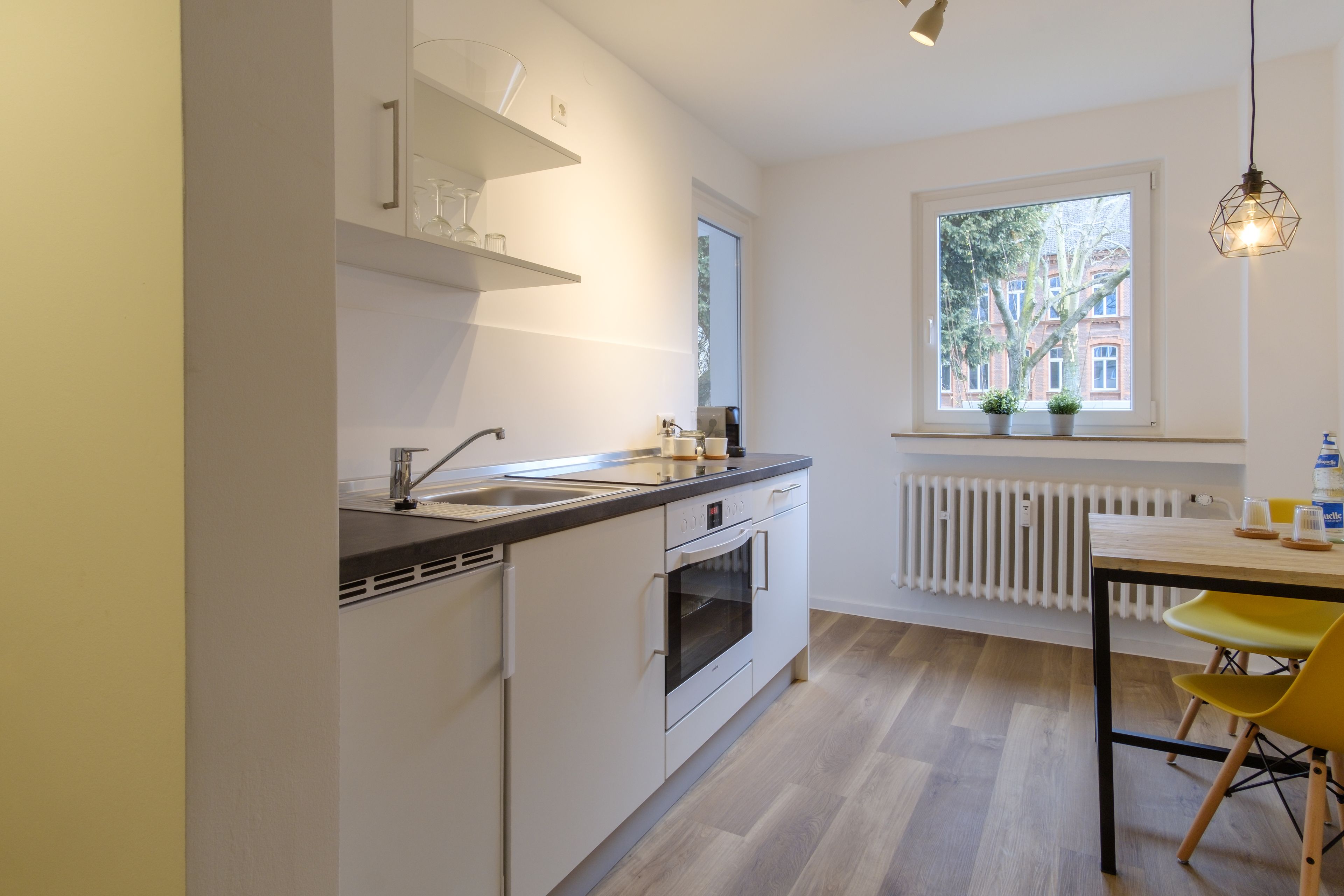 尊榮公寓, 陽台, 花園景觀 (EUR 75,00 Cleaning Fee) | 私人廚房 | 微波爐、烤箱、爐台、咖啡機/沖茶器