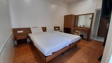 Premium bedding, individually furnished, desk, laptop workspace