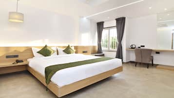 Deluxe Room, Multiple Beds | Bathroom | Shower, free toiletries, towels, soap