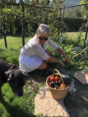 Familienapartment, Blick auf den Innenhof (L' Ecrin des Capucines ) | Garten