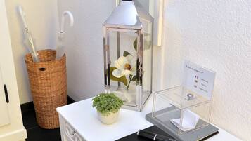 Studio Confort, salle de bains privée, vue jardin (Le Cocon des Capucines ) | Hall