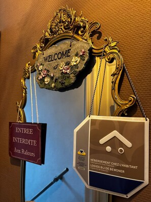 Individually decorated, individually furnished, iron/ironing board