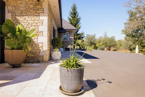 Property grounds - Santoneige is a spacious (150 m2) newly built holiday home in 2018 (Les Farges)