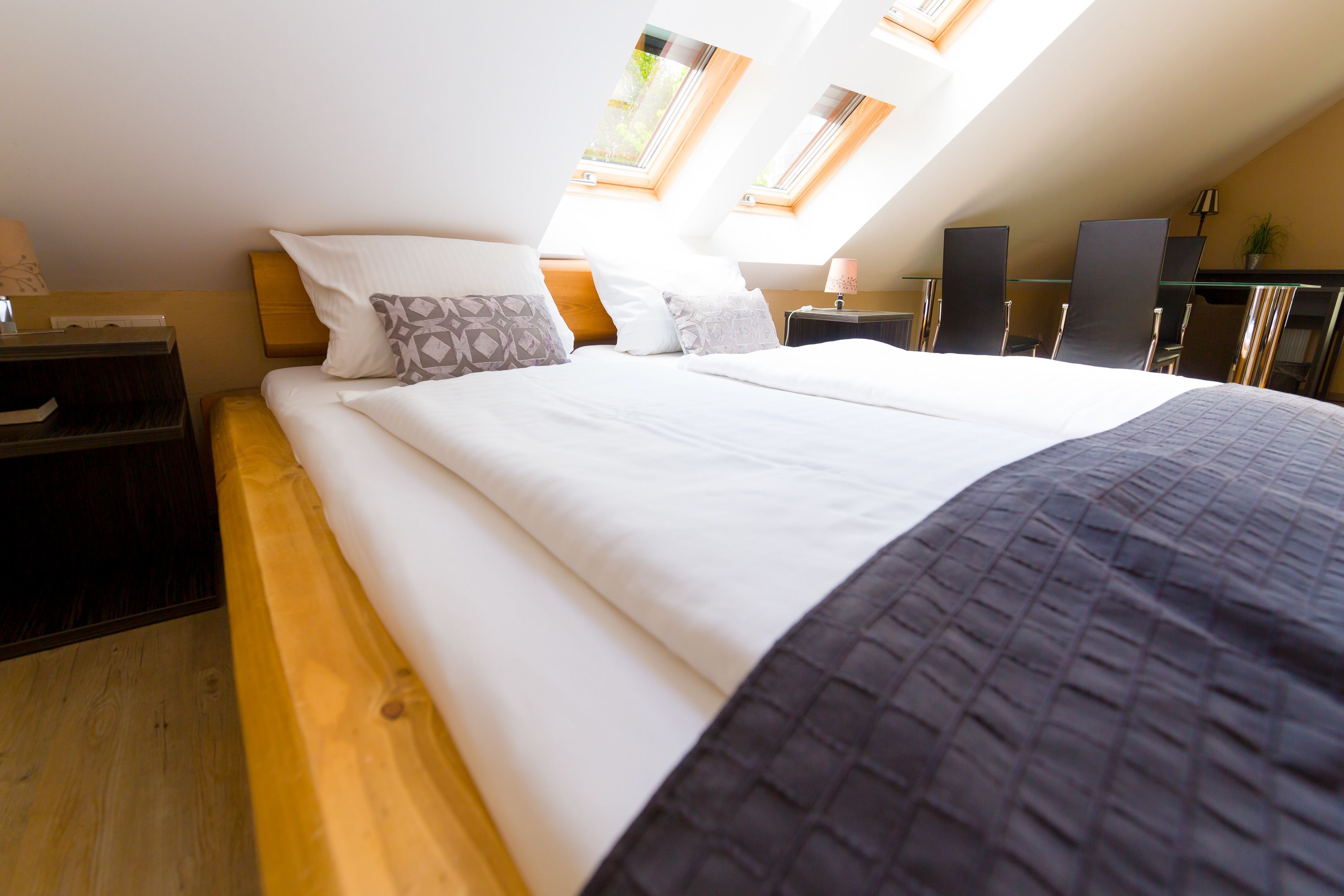 desk, blackout curtains, iron/ironing board, free wifi