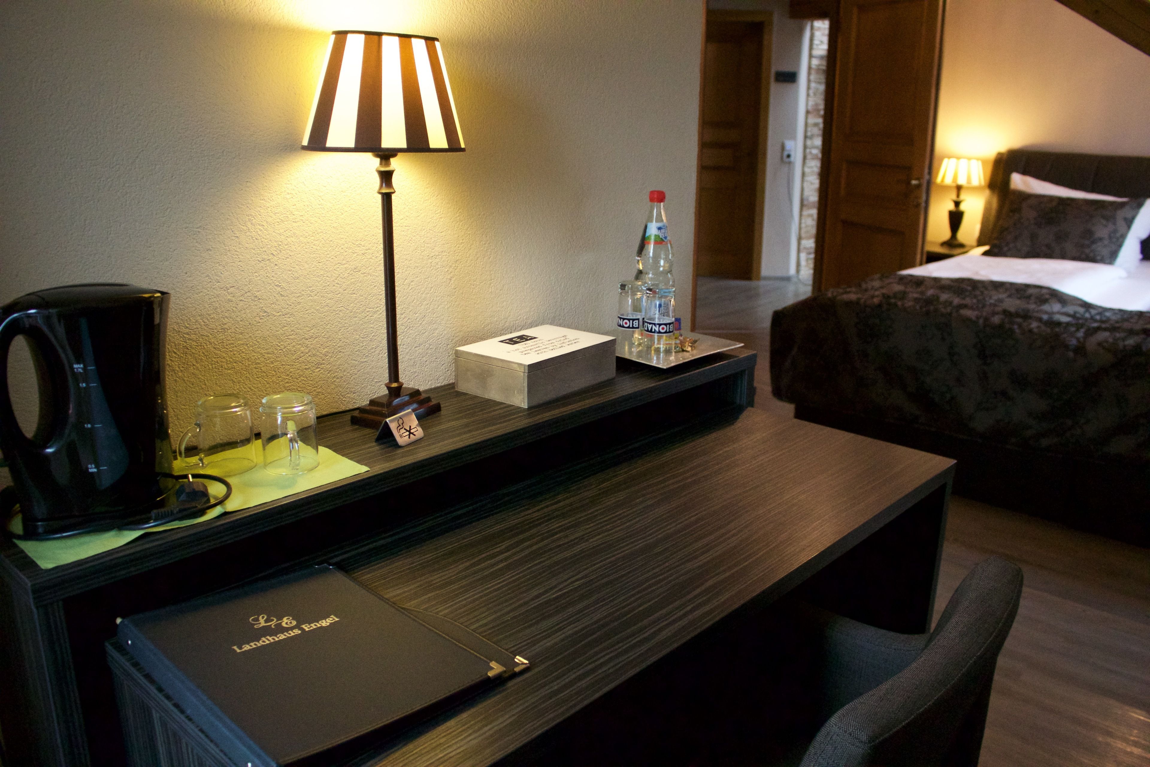 desk, blackout curtains, iron/ironing board, free wifi