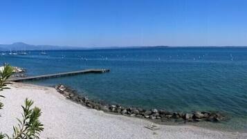 Vlak bij het strand