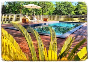 Outdoor pool, a heated pool - Au Clair Des Landes (Castets)