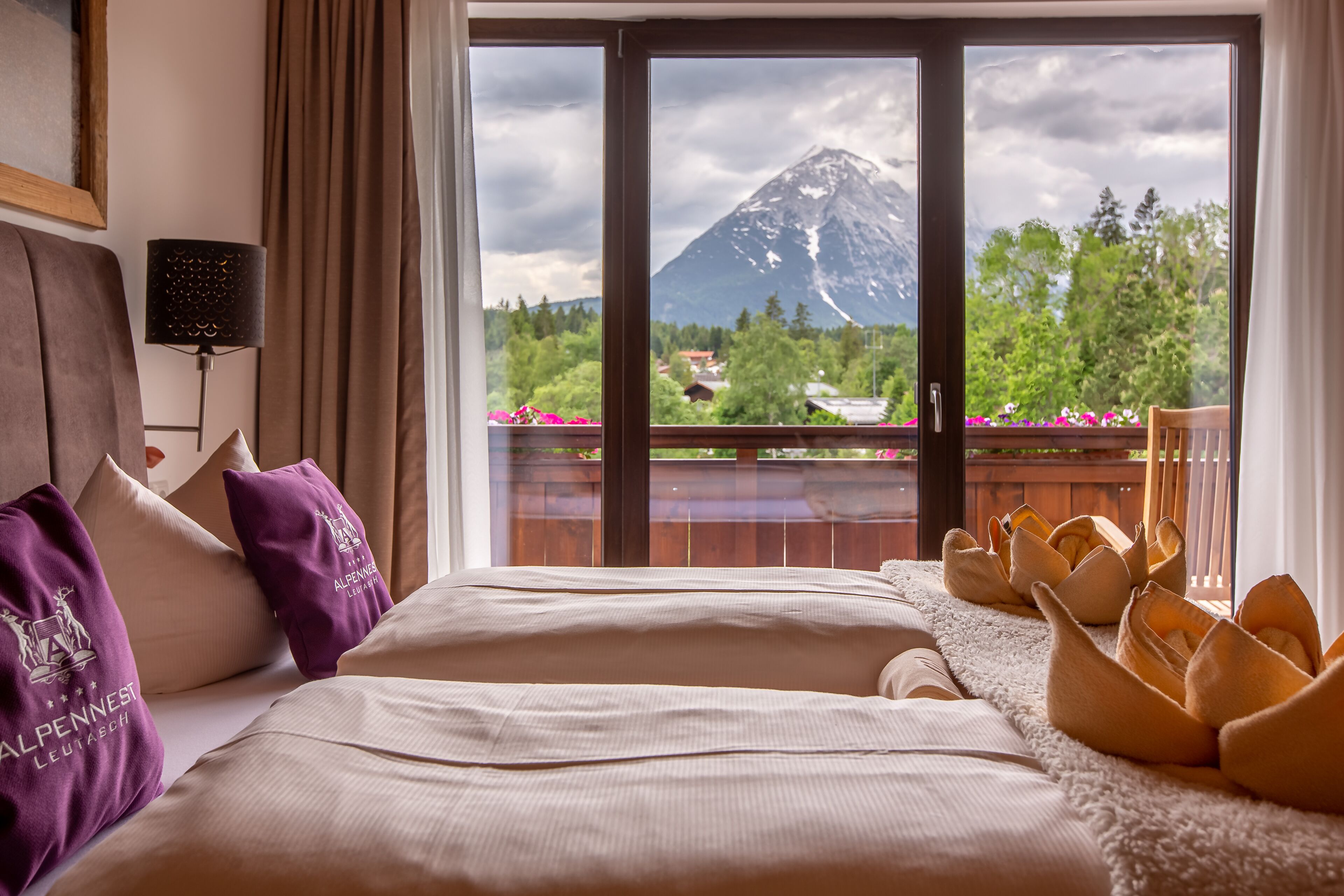 Panoramic Double Room, Balcony, Mountain View | In-room safe, blackout drapes, iron/ironing board, cribs/infant beds