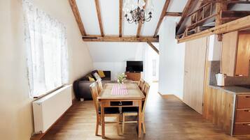 Apartment, 2 Bedrooms (excl. cleaning fee) | Living area | LCD TV