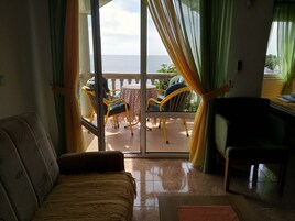 Family Apartment, Balcony, Sea View | Balcony view