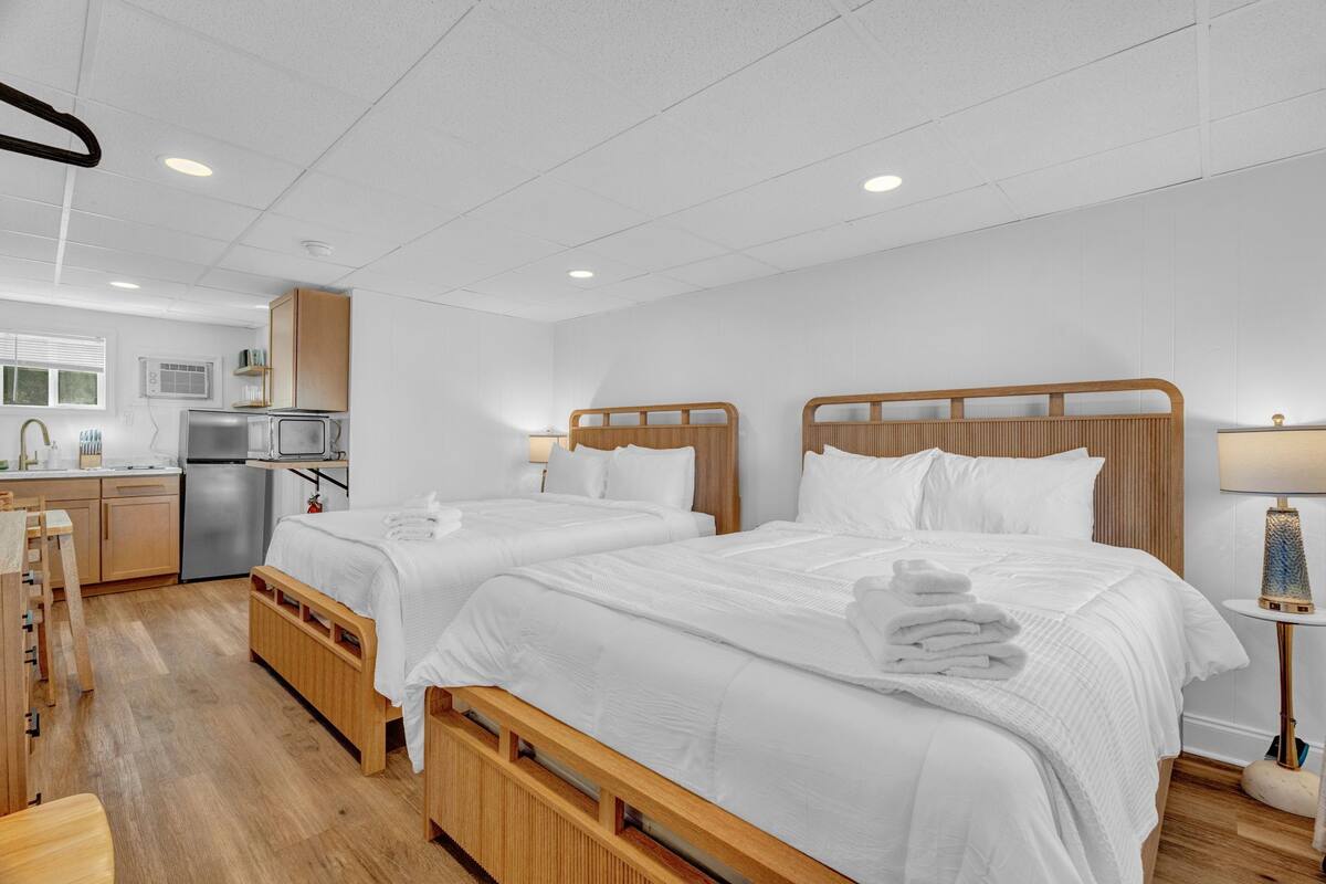 Beach House, Two Bedroom, Unit 16 | Fer et planche à repasser, accès au Wi-Fi (inclus), literie fournie