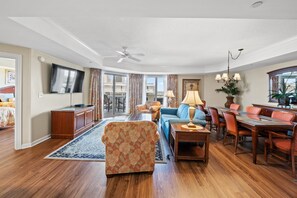 Een smart-tv, een muziekbibliotheek en een filmbibliotheek