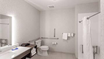 Standard Room, 1 King Bed, Accessible (Communications Accessible) | Bathroom