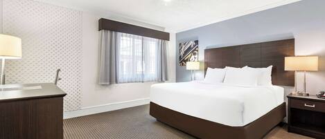 Premium bedding, down duvets, pillow-top beds, individually decorated