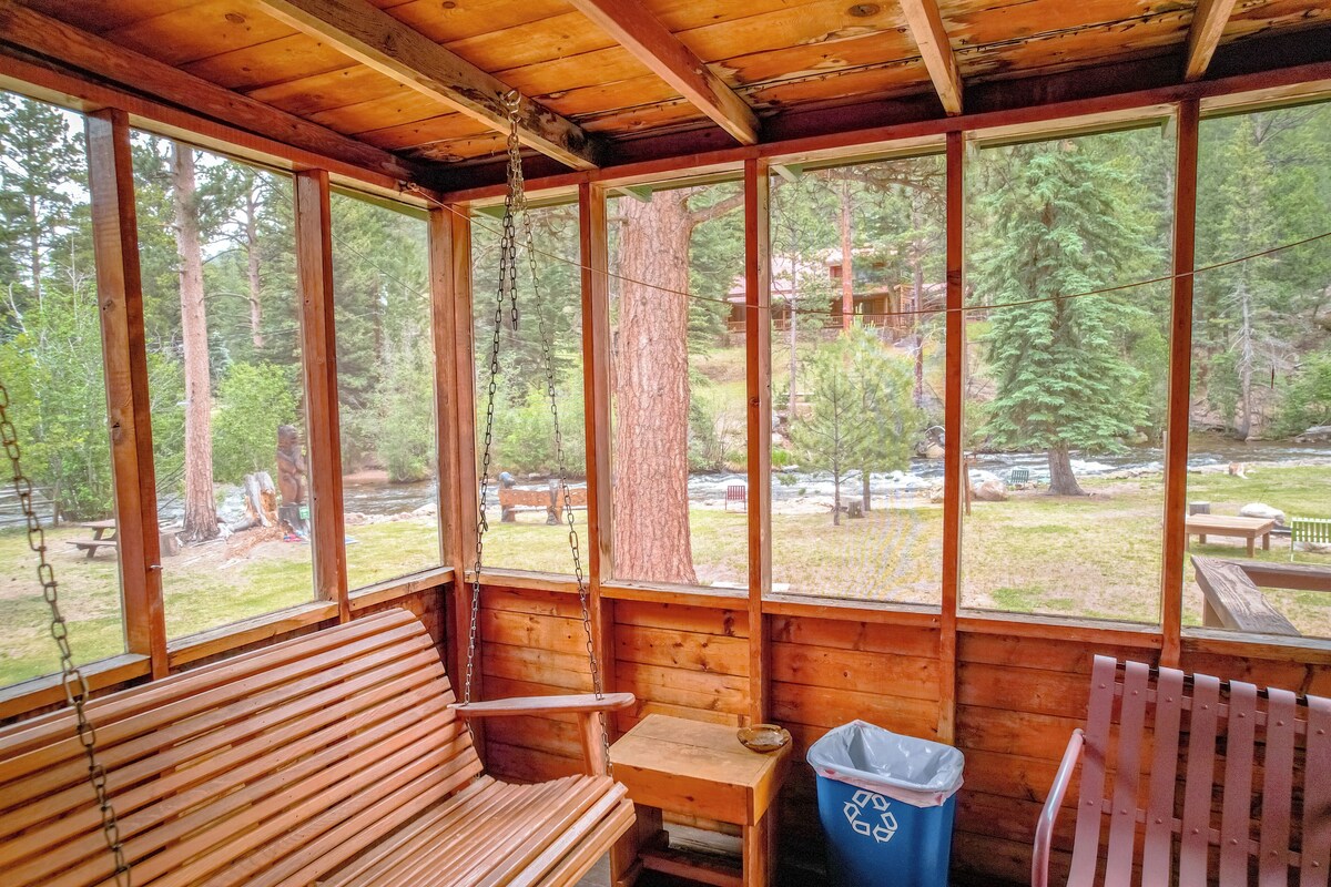 Cabin, Multiple Beds, River View | Terrace/patio