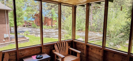Cabin, Multiple Beds, River View | Terrace/patio. Idlewilde by the River