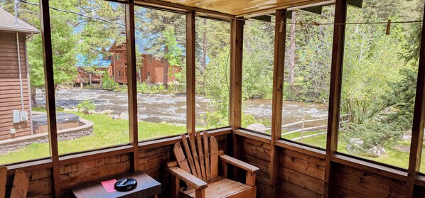 Cabin, Multiple Beds, River View | Terrace/patio - Idlewilde by the River (Estes Park)