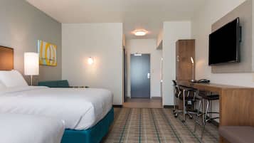 Suite, 2 Queen Beds, Non Smoking | Iron/ironing board, free WiFi, bed sheets