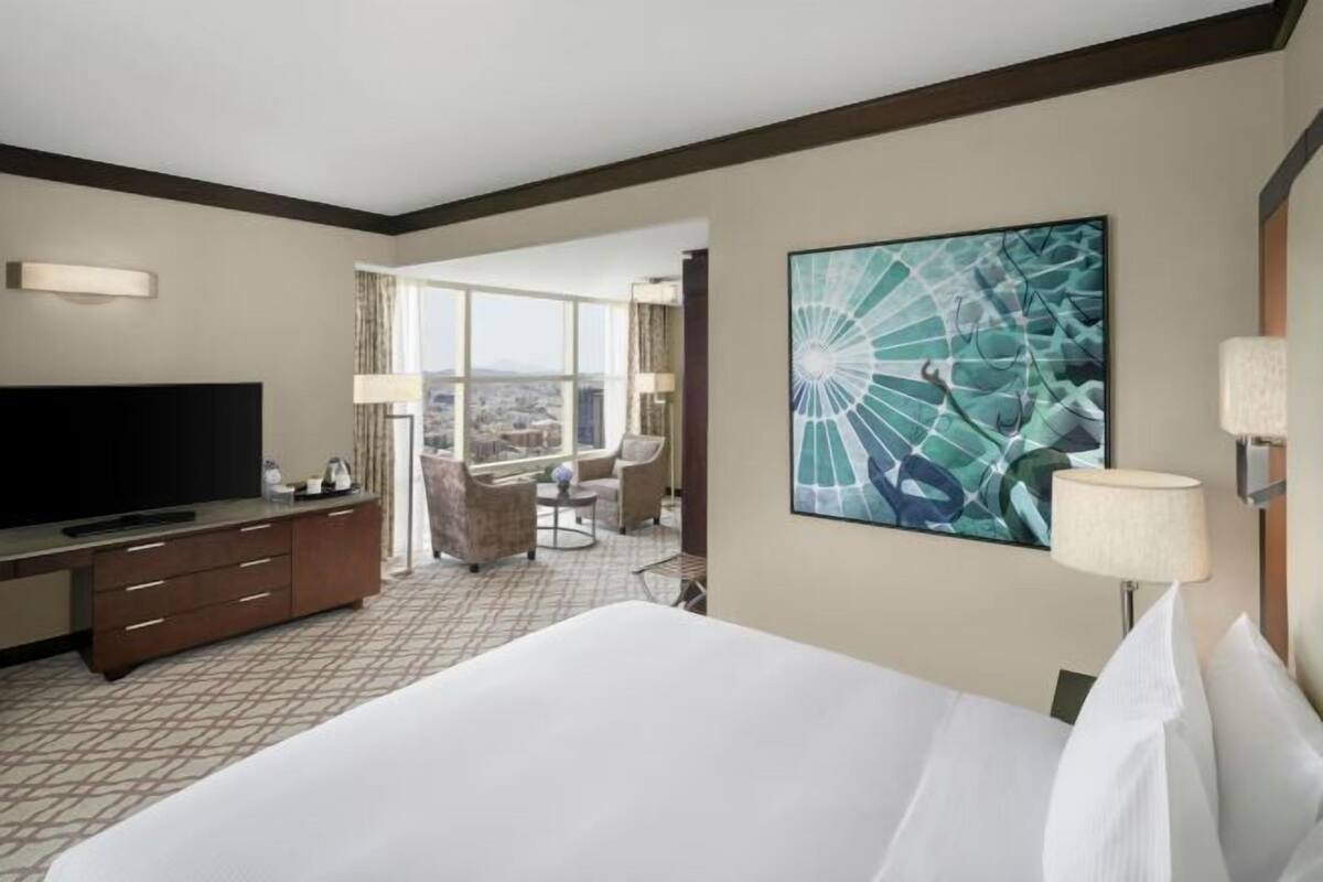 Ropa de cama de alta calidad y minibar