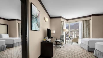 Ropa de cama de alta calidad y minibar