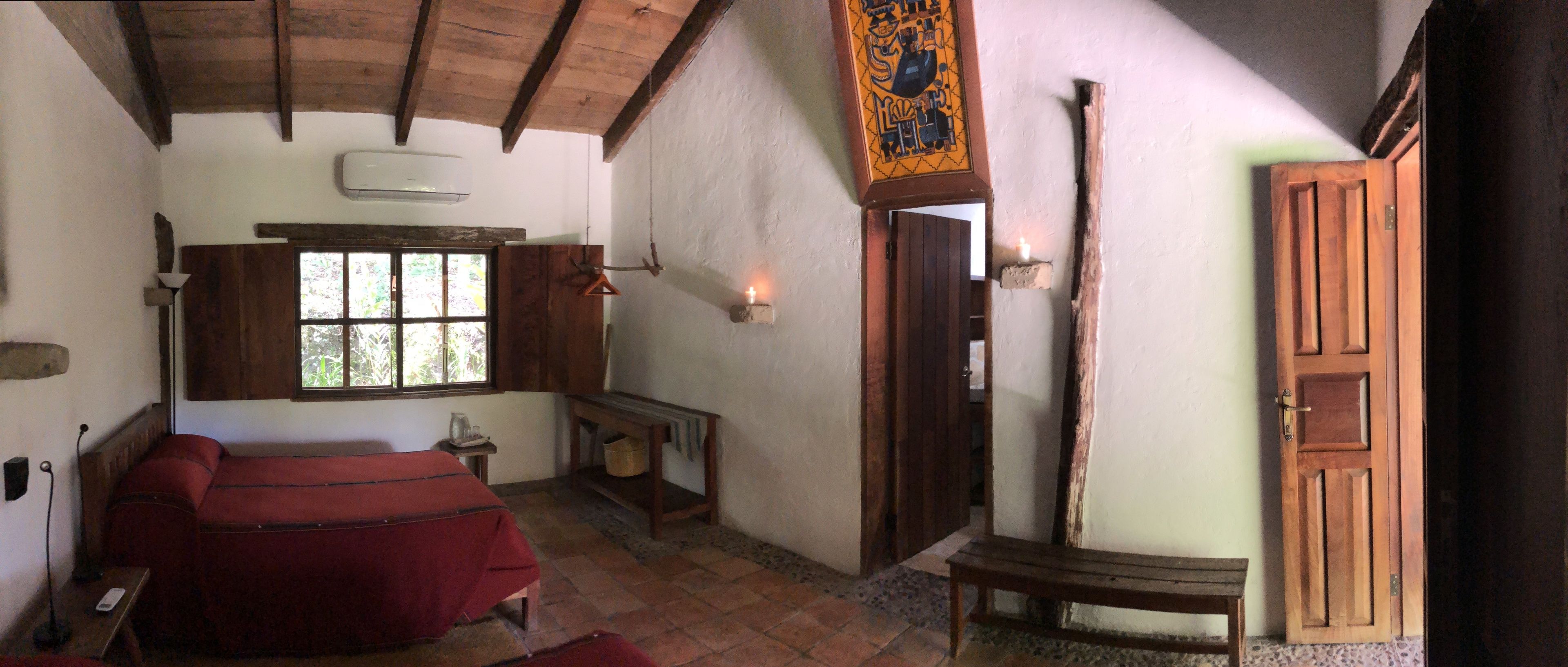 1 bedroom, desk, bed sheets