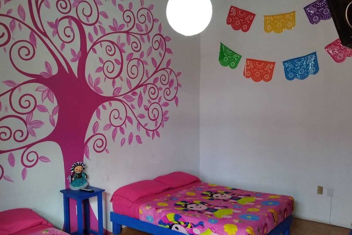 Laptop workspace, WiFi (free), individually decorated