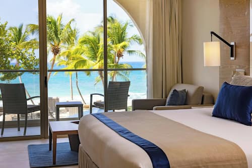 Premium bedding, free minibar items, in-room safe, desk