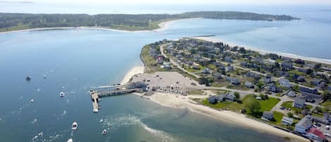 Enjoy scenic views of the coastline from this waterfront neighborhood with a pier and beach access.