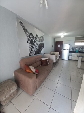 Comfort Apartment | Living area | LCD TV - Terrazzo Praia Flat (Natal)