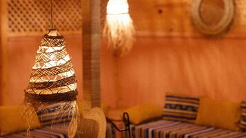 Lunch and dinner served, Moroccan cuisine